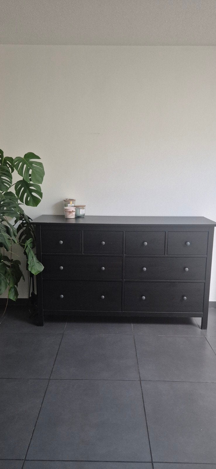 IKEA MALM ladekast met 6 laden, zwartbruin, Ophalen, 150 tot 200 cm, Zo goed als nieuw, 25 tot 50 cm
