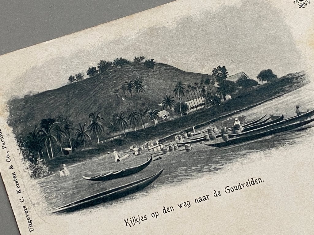 Zeer vroege ansichtkaart Paramaribo (ca. 1900)., Verzamelen, Ophalen of Verzenden, Voor 1920, Ongelopen, Buiten Europa