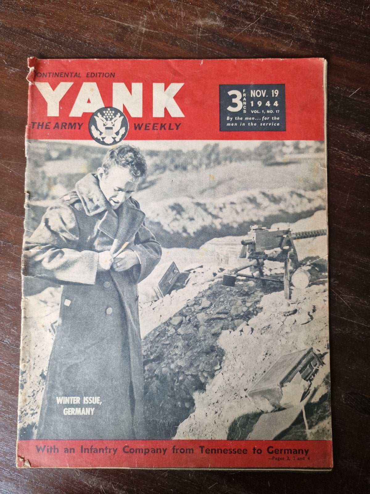 Yank The Army Weekly - Winter Issue, Germany (1944), Boeken, Tijdschriften en Kranten, Ophalen of Verzenden, Gelezen, Overige typen