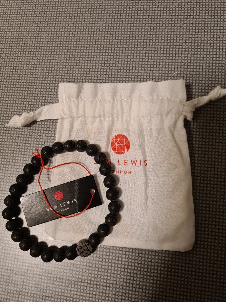 Sem Lewis kralenarmband zwart, Sieraden, Tassen en Uiterlijk, Ophalen of Verzenden, Nieuw, Zwart, Overige materialen