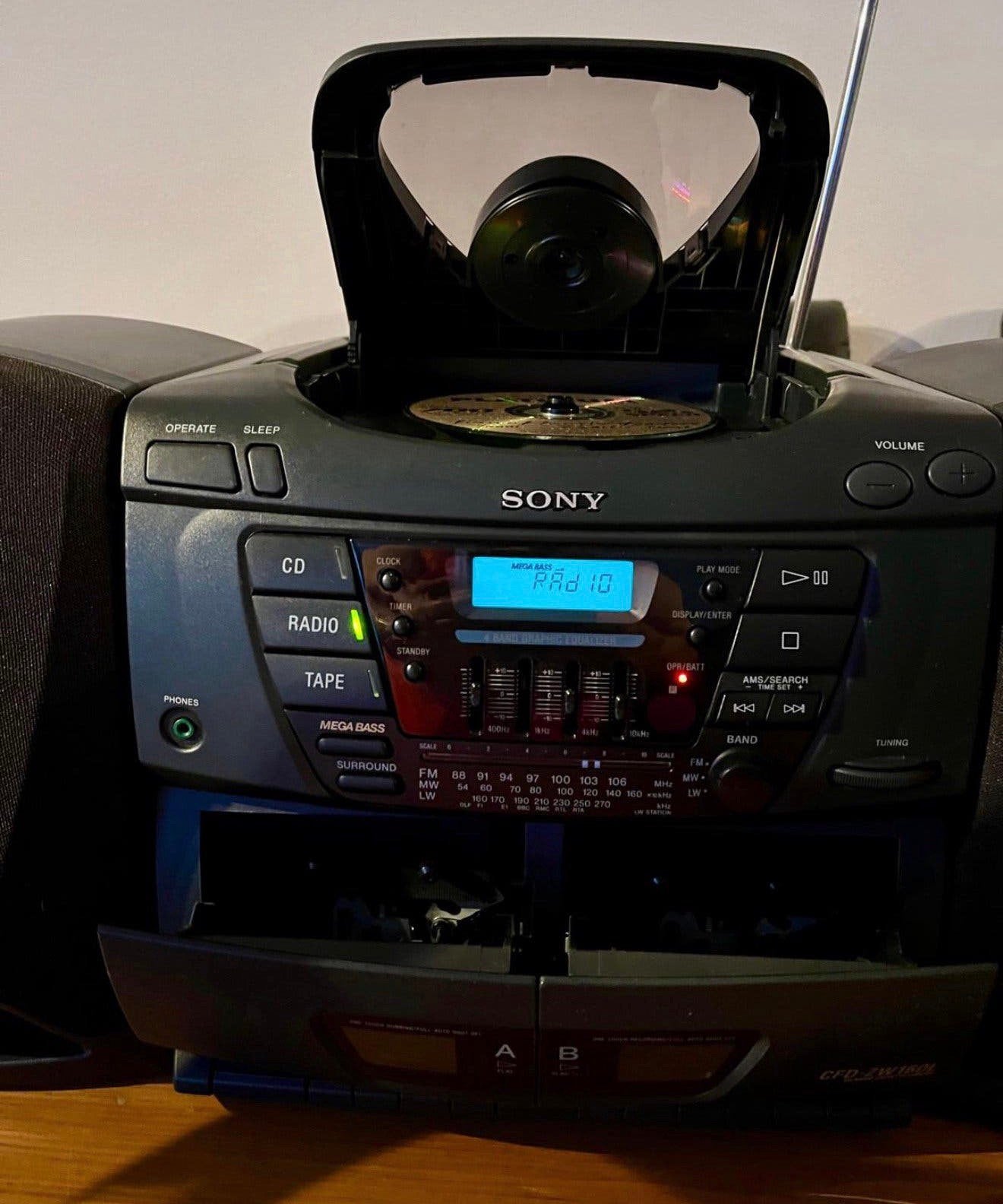 Sony CFD-ZW160L draagbare stereo, Ophalen, Zo goed als nieuw