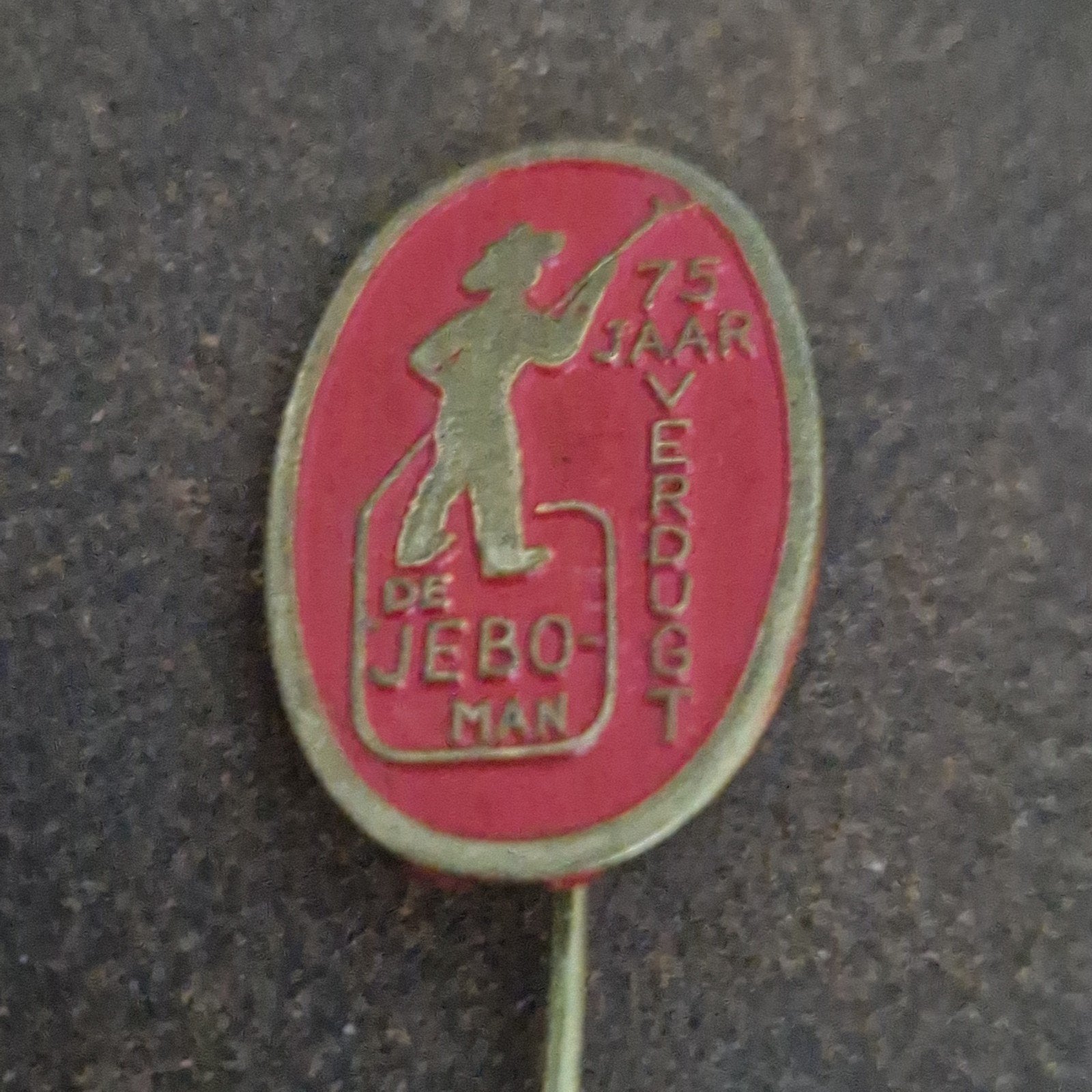 SPELDJE De jeboman, Verzamelen, Speldjes, Pins en Buttons, Ophalen of Verzenden, Zo goed als nieuw