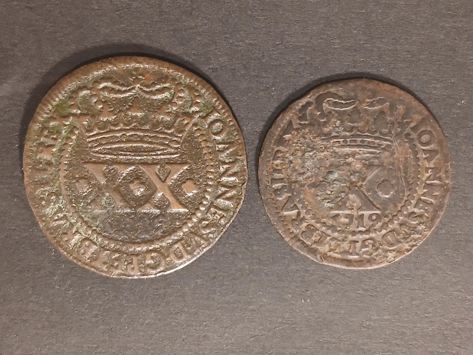 Brazilië X en XX Reis 1719 koper, Ophalen of Verzenden, Zuid-Amerika