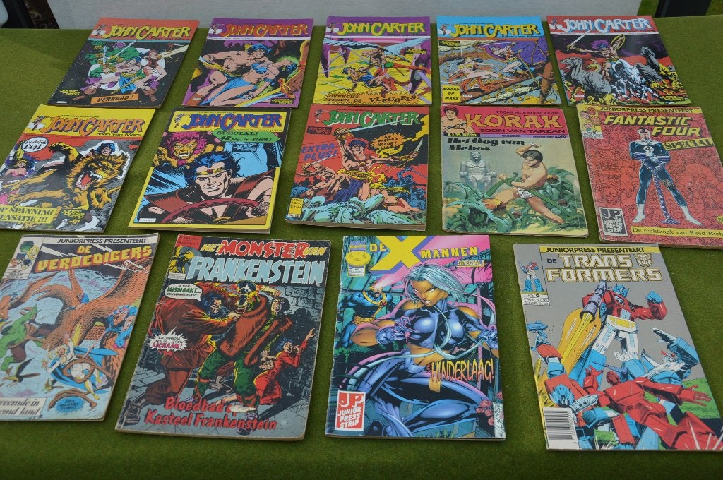 14 vintage Junior Press Strips Transformers, Marvel Comics, Gelezen, Amerika, Diverse auteurs, Ophalen of Verzenden
