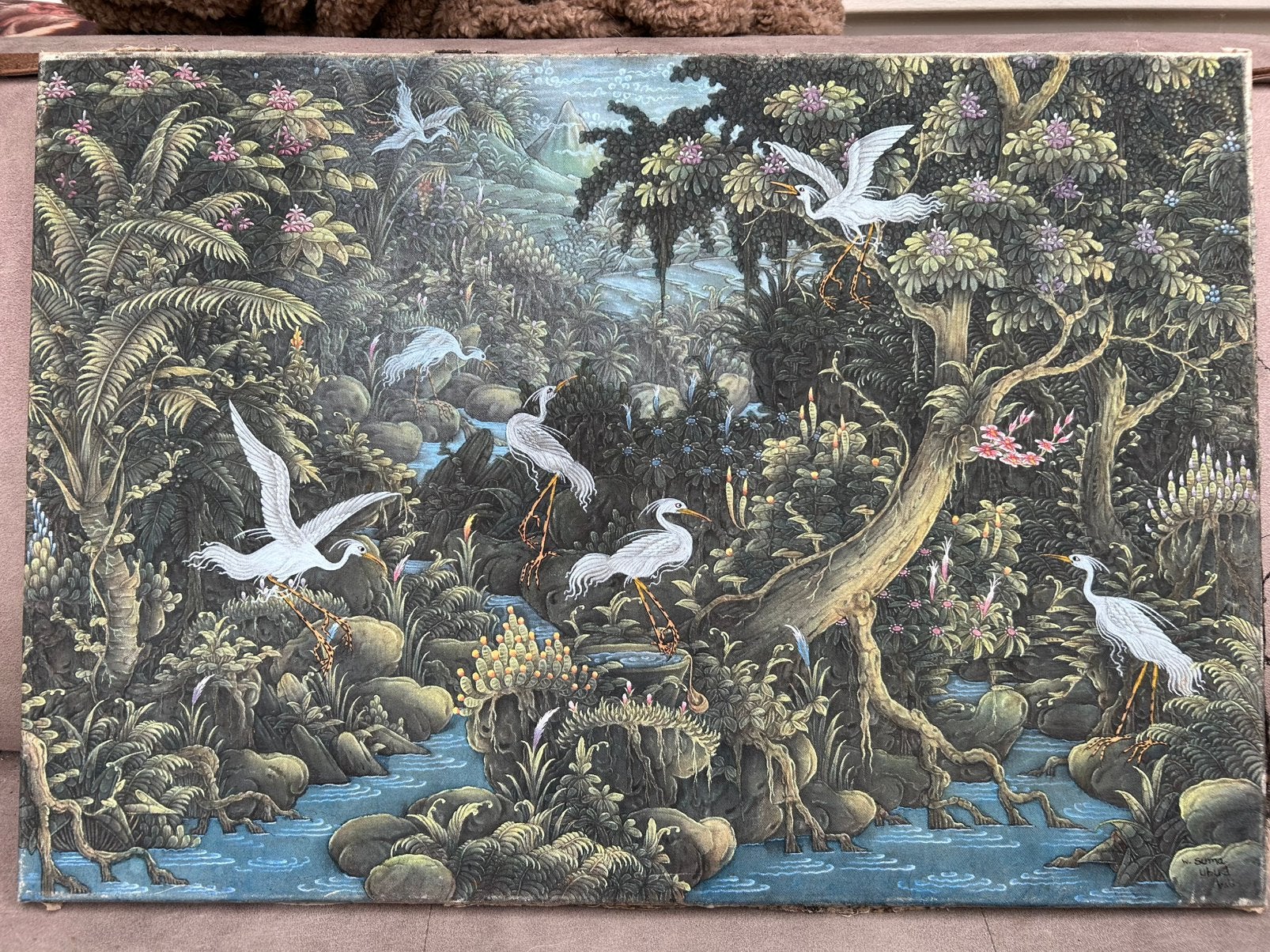 Origineel Balinees Wayan Suma (Ubud/Peliatan), Antiek en Kunst, Ophalen of Verzenden