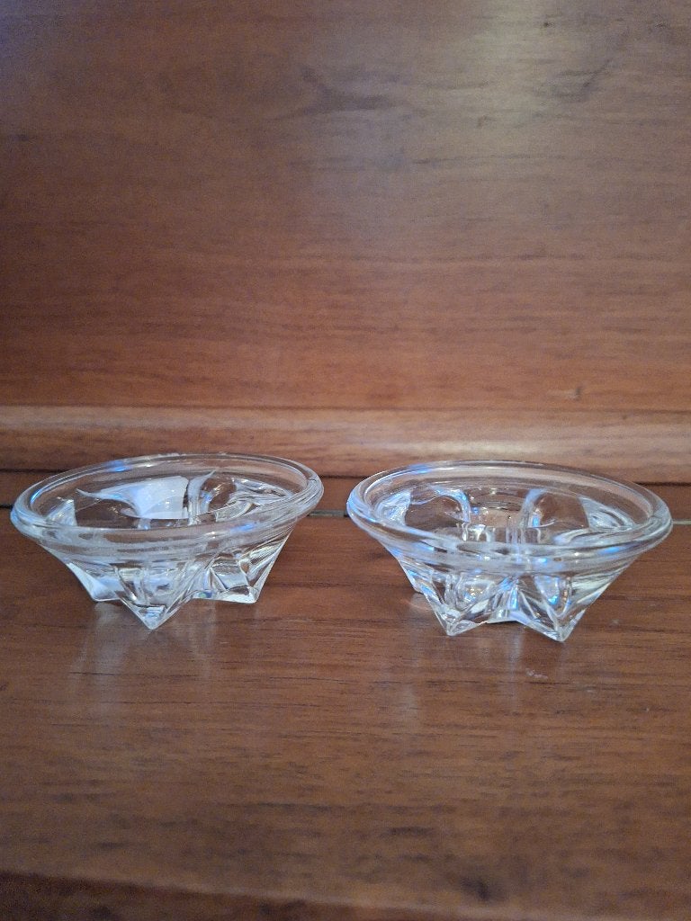 Royal Leerdam kristallen waxinelichthouders, Ophalen of Verzenden, Zo goed als nieuw, Glas, Overige merken