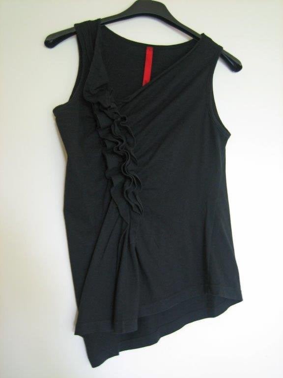 Zwarte a-symmetrische roezeltop CORA KEMPERMAN S snazzeys, Kleding | Dames, Zwart, Nieuw, Ophalen of Verzenden, Cora Kemperman