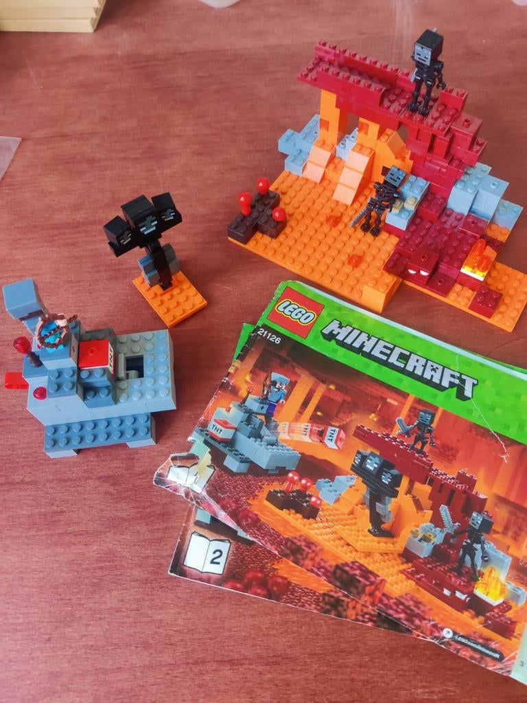 Minecraft nether Lego., Compleet, Minecraft, Lego, Ophalen of Verzenden