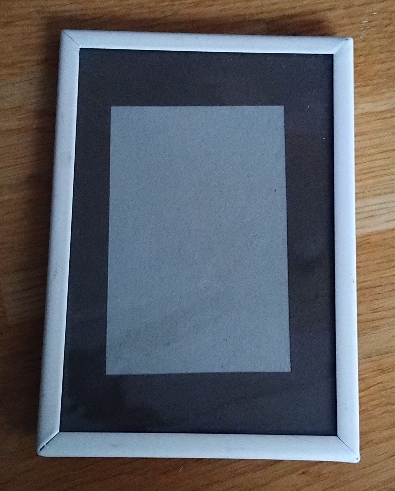 Fotolijst 9x13 cm - Wit metaal, Ophalen of Verzenden, Zo goed als nieuw, Fotolijst, Wit