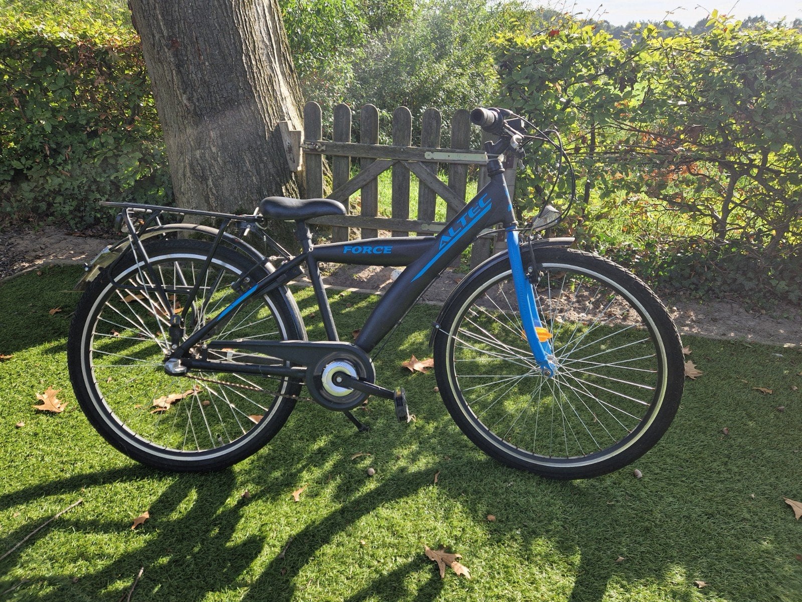 Mooie blauwe zwarte Altec Force jongens fiets, Altec, Gebruikt, Handrem, Ophalen