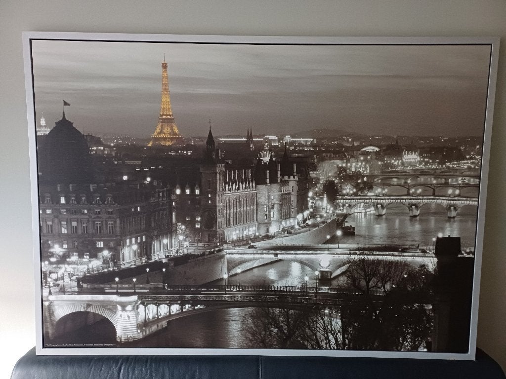 Ingelijste foto Parijs, Ophalen, 125 cm of meer, Zo goed als nieuw, Foto of Poster