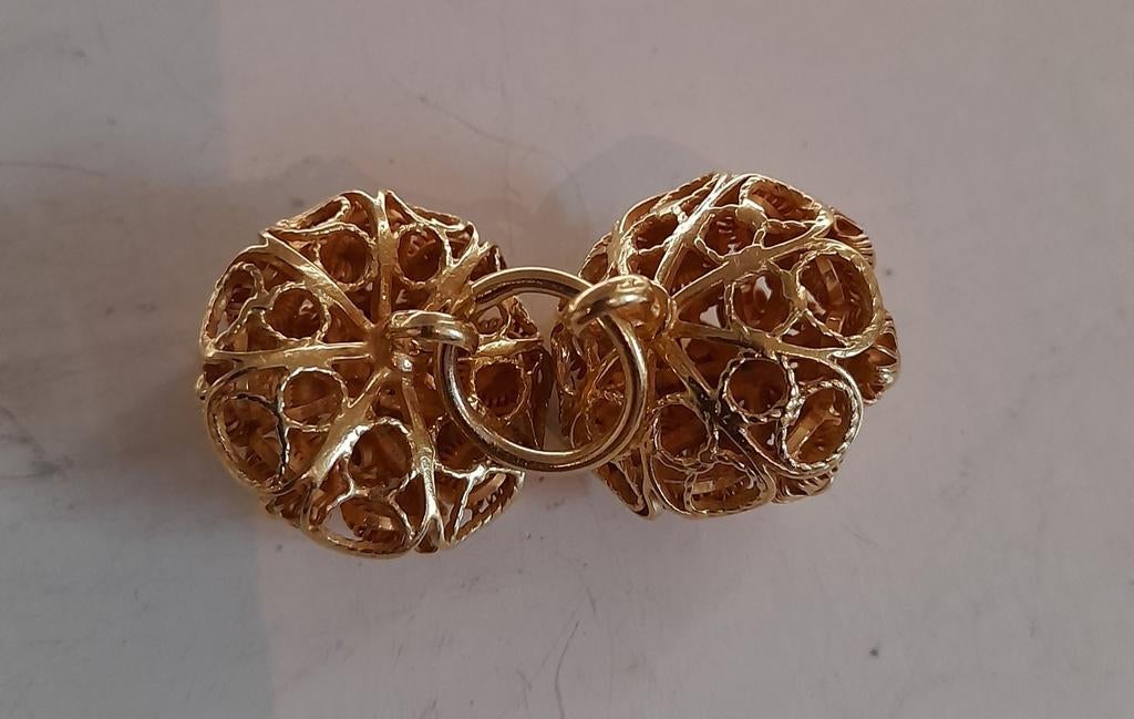 Vergulde keelknopen, Ophalen of Verzenden