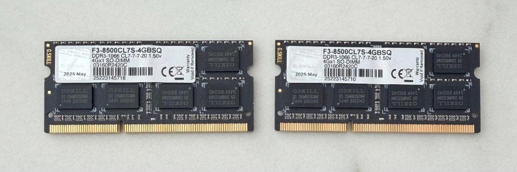 8GB DDR3 SODIMM (2x4), Computers en Software, Ophalen, Gebruikt, 8 GB, DDR3