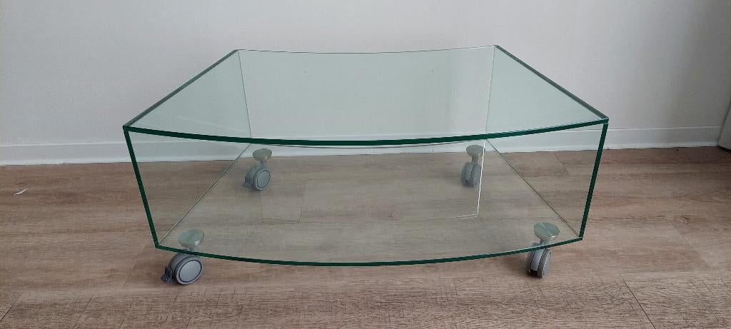 Design TV Meubel glas, Huis en Inrichting, Kasten | Televisiemeubels, Ophalen, Minder dan 100 cm, 25 tot 50 cm, 50 tot 100 cm