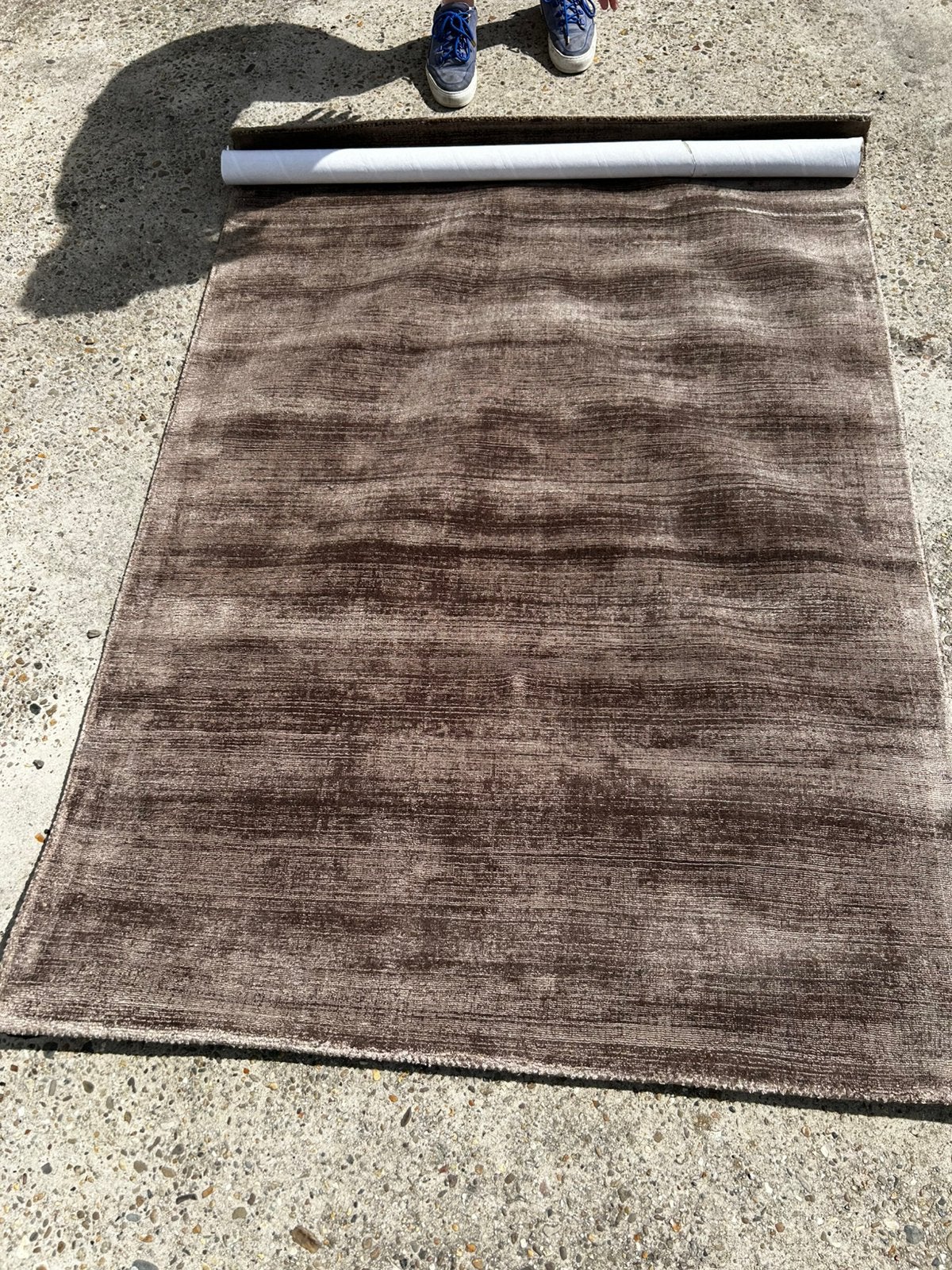 Nieuw vloerkleed 120x170 bruin, Huis en Inrichting, Ophalen, 100 tot 150 cm, Bruin, Rechthoekig
