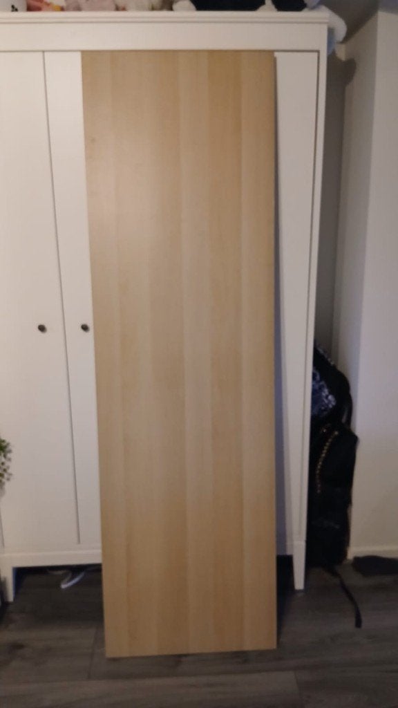 Bureaublad 200x60cm, Gebruikt, Hout, Bruin, Ophalen of Verzenden