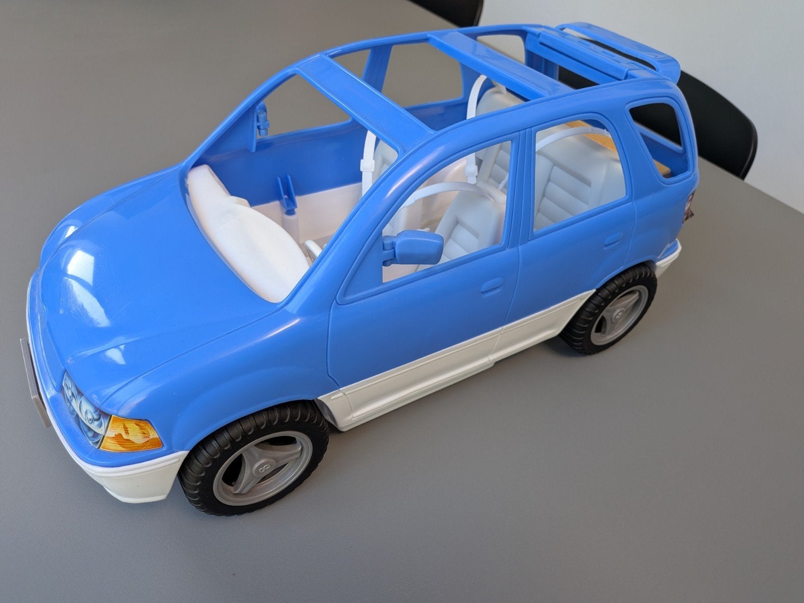 Blauwe Speelgoedauto voor Barbie, Ophalen of Verzenden, Gebruikt