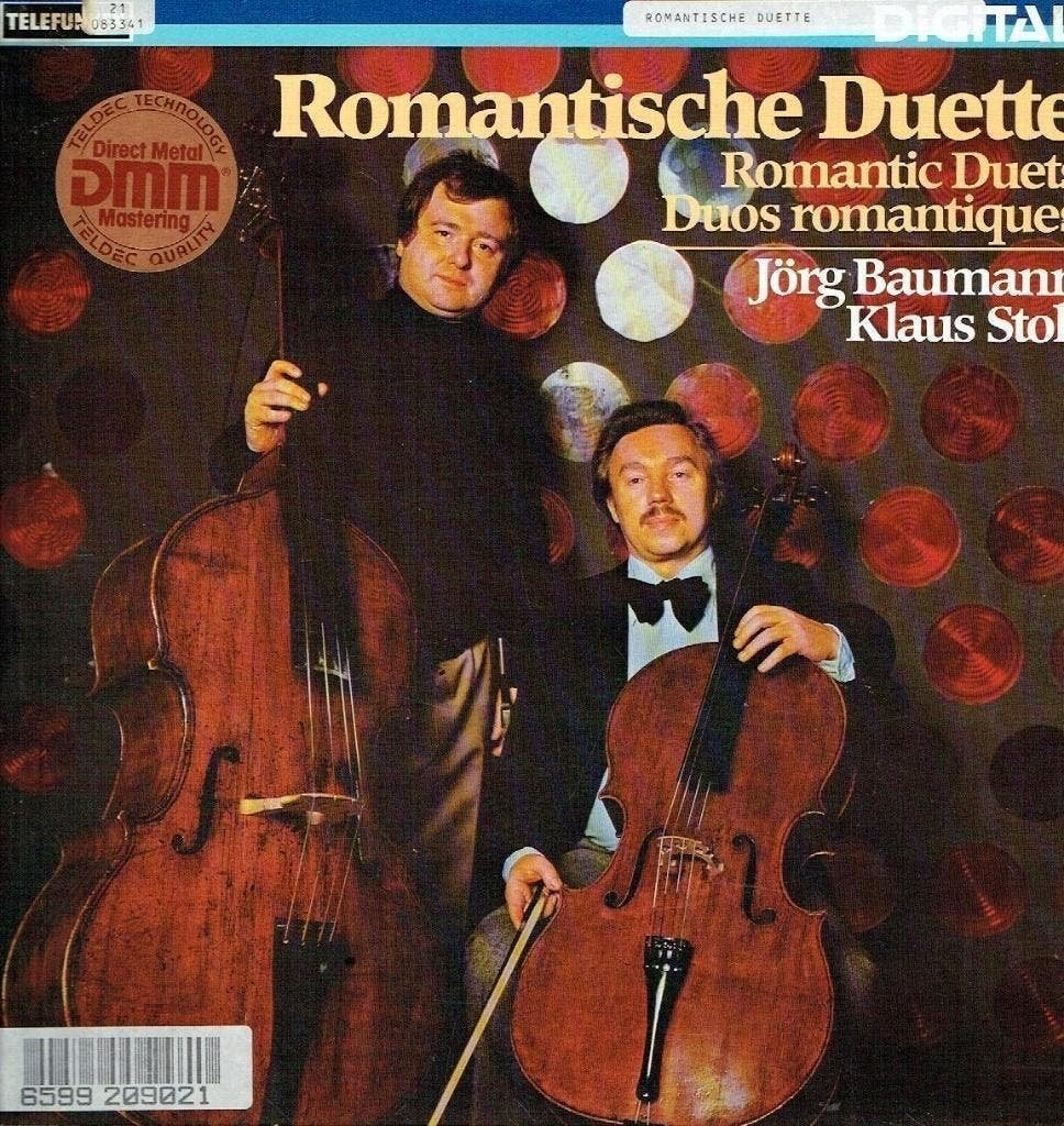 Klaus Stoll Jörg Baumann  – Romantic Duets, Cd's en Dvd's, Vinyl | Klassiek, Zo goed als nieuw, Kamermuziek, Classicisme, 12 inch