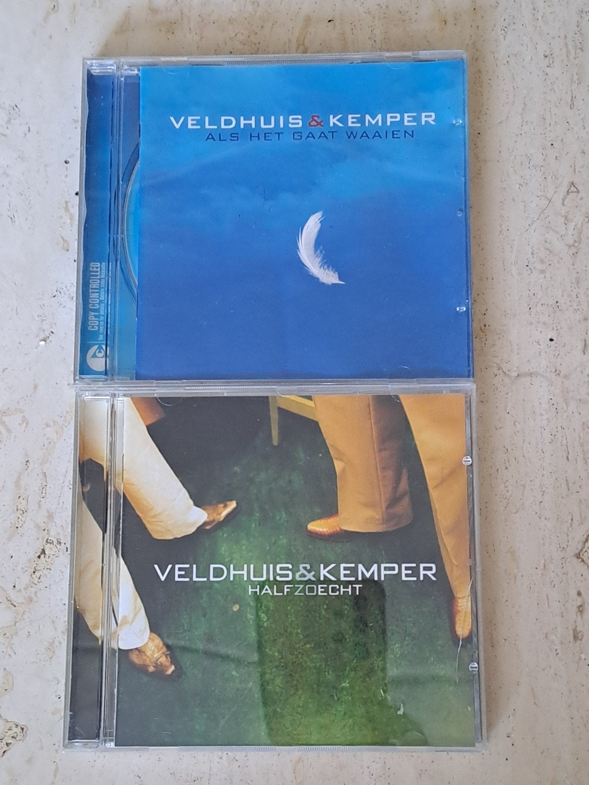 Veldhuis & Kemper CD's: Als Het Gaat Waaien & Halfzocht, Gebruikt, Pop, Ophalen of Verzenden, Inclusief doosje