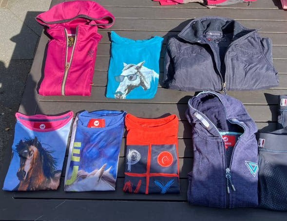 Paardrijkleding pakket maat 140, Verzenden, Gebruikt, Dressuur, Bovenkleding