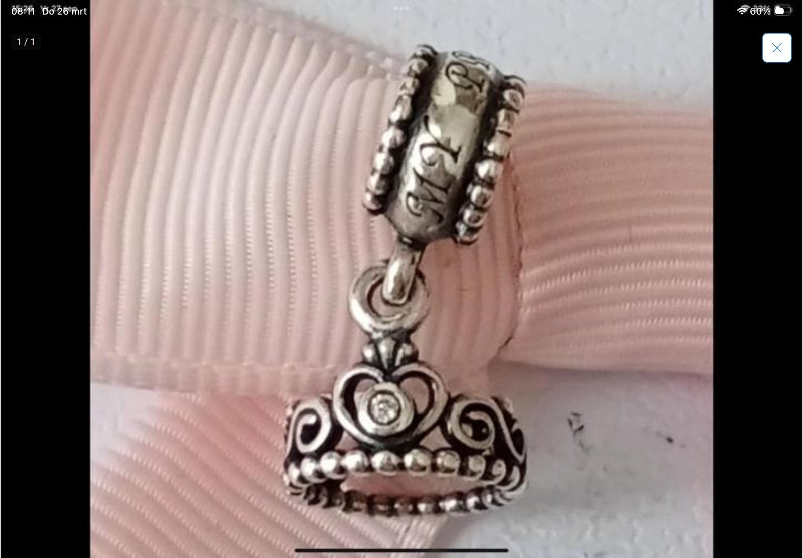 Pandora Bedel Tiara, Ophalen of Verzenden, Zo goed als nieuw, Zilver, Pandora