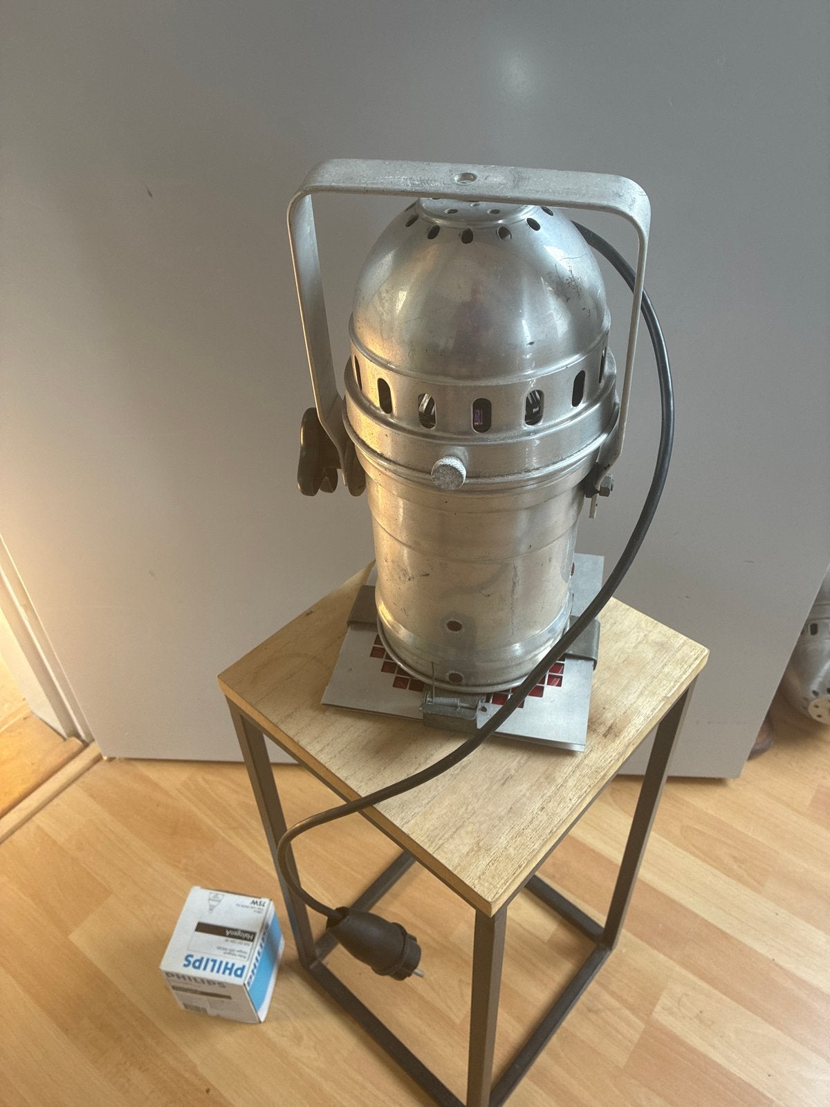 Vintage theaterlamp / spotlight (set van 3), Ophalen, Gebruikt