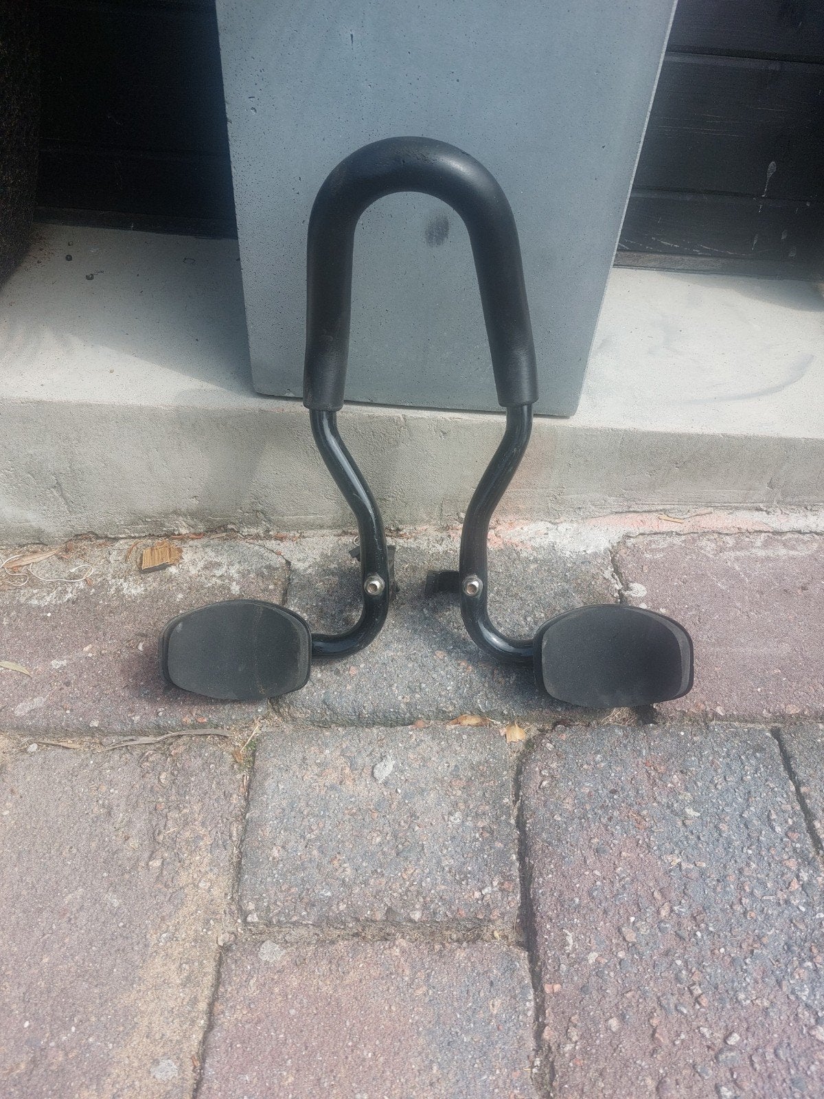 Zwarte opzetstuur voor racefiets of triatlonfiets, Ophalen, Gebruikt, Stuur, Racefiets