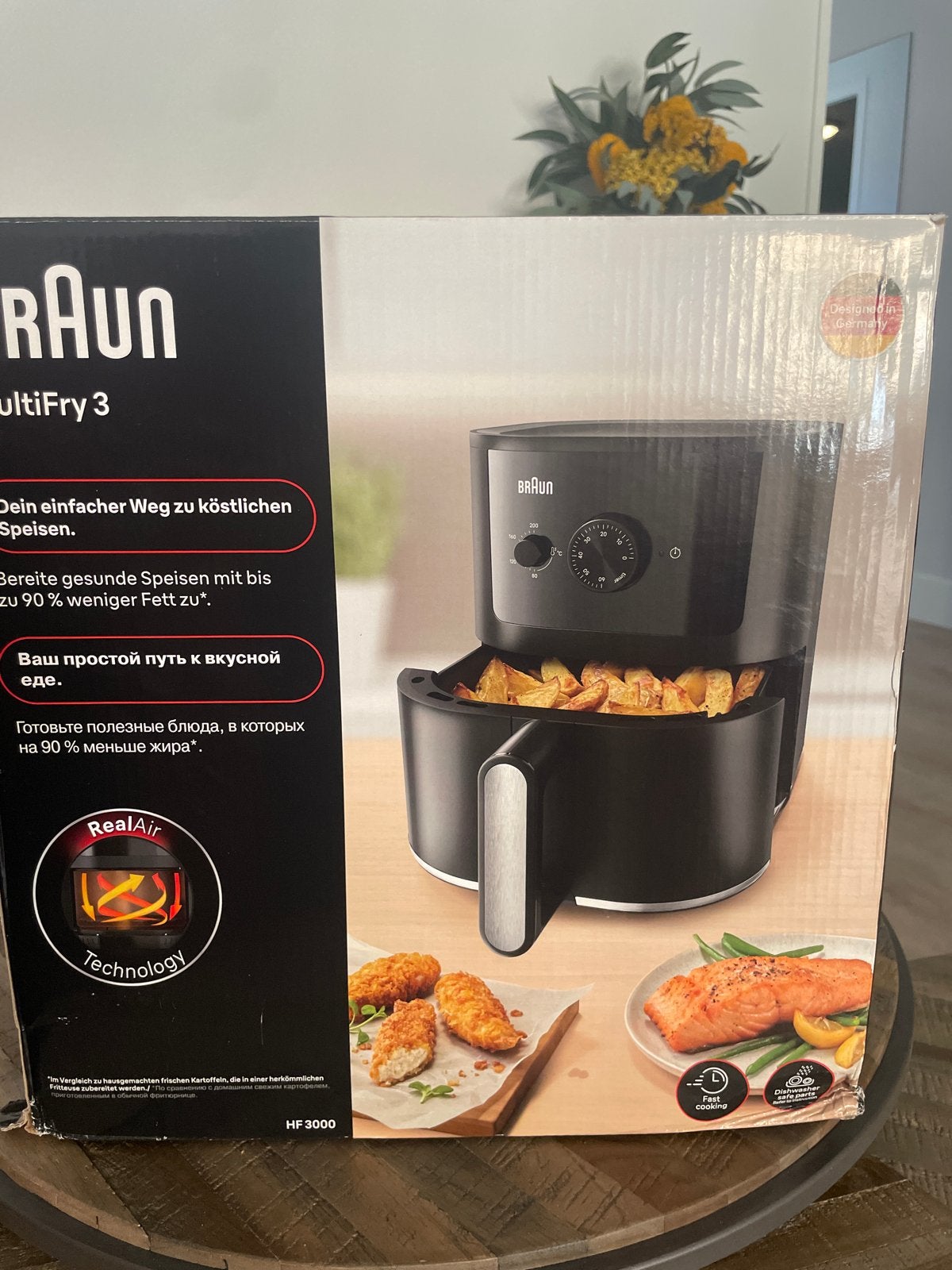 Nieuwe Braun MultiFry 3 Airfryer - HF 3000, Ophalen, Nieuw, Airfryer, 1000 t/m 1499 gram