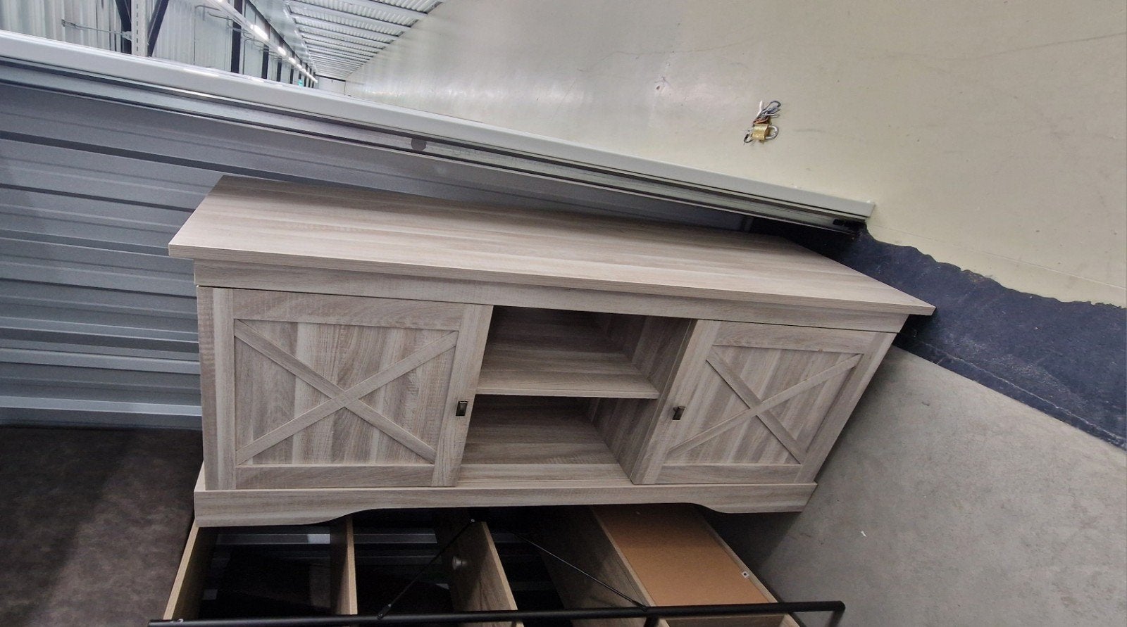Stijlvol TV-meubel met opbergruimte (Met side-table)- Zo goe, Ophalen, 150 tot 200 cm, Zo goed als nieuw, Minder dan 100 cm