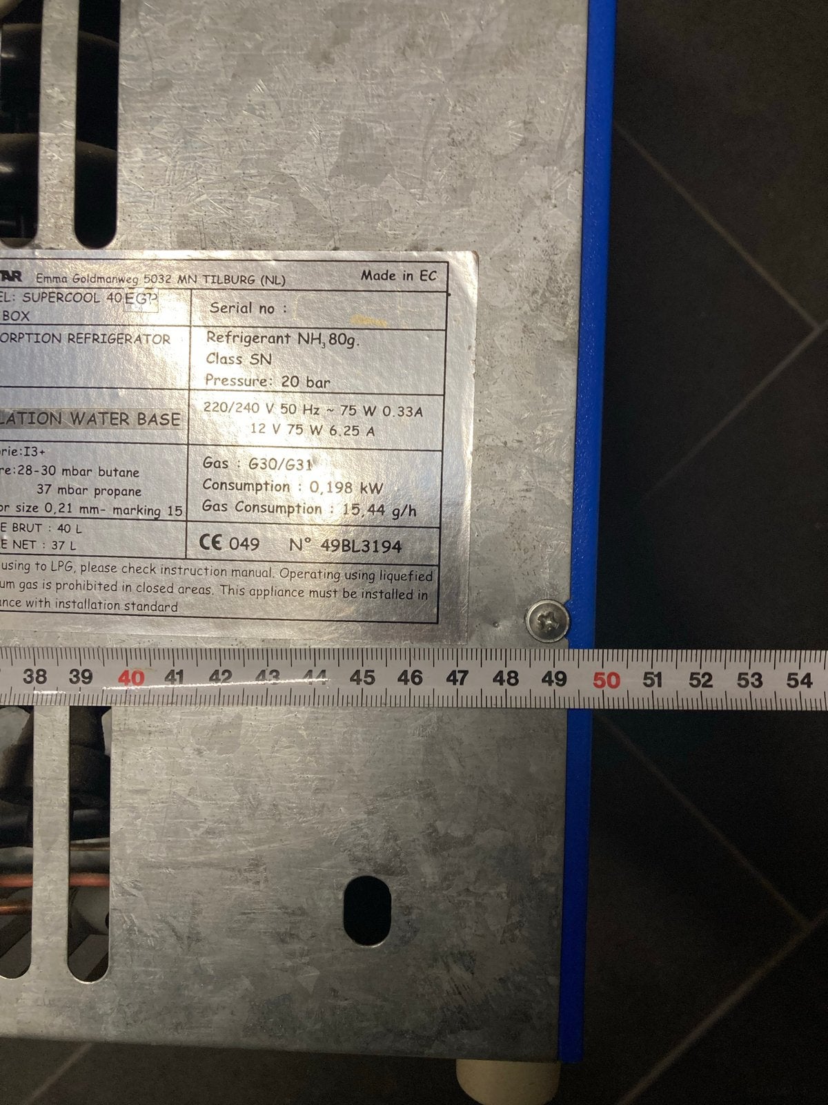 Tristar Supercool 40 EG Koelbox - 37L Absorptie Koelbox, Ophalen, Gebruikt, Koelbox, Elektrisch
