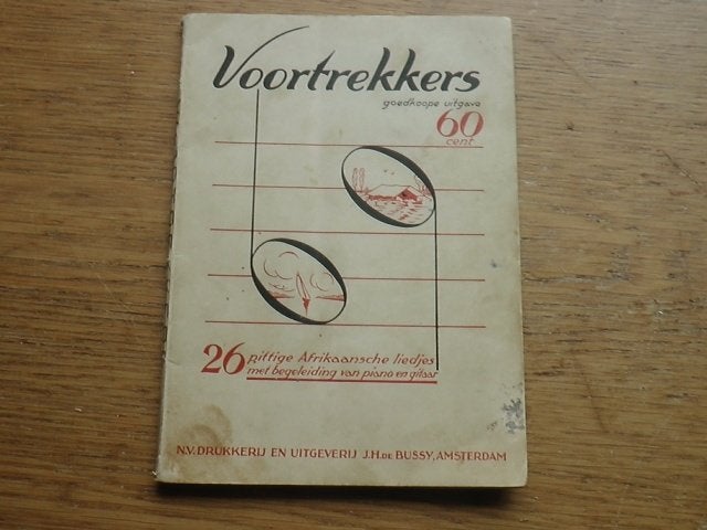 Voortrekkers - 26 Afrikaanse liedjes met pianobegeleiding, Gebruikt, Wereldmuziek, Gitaar, Overige soorten