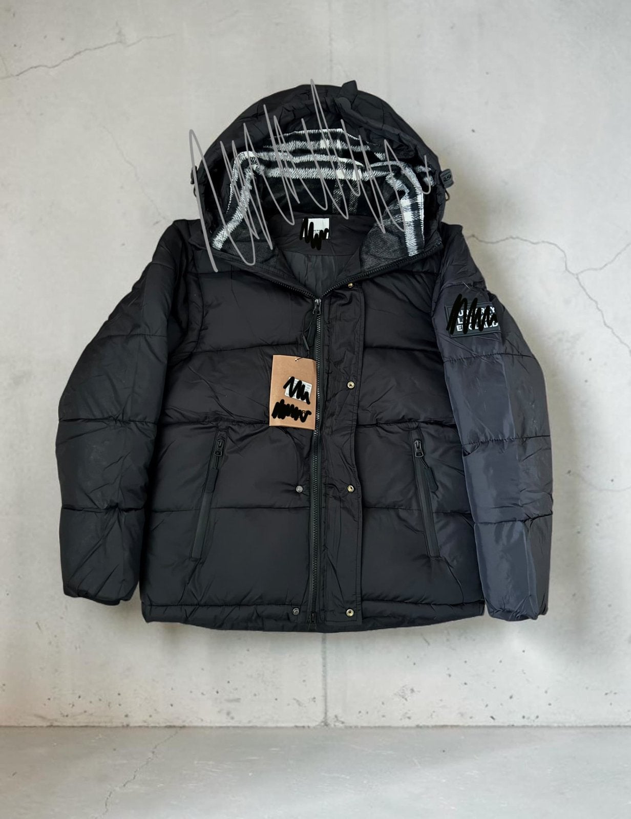 Brbrry puffer winter jas, Ophalen of Verzenden, Zo goed als nieuw, Maat 48/50 (M), Zwart