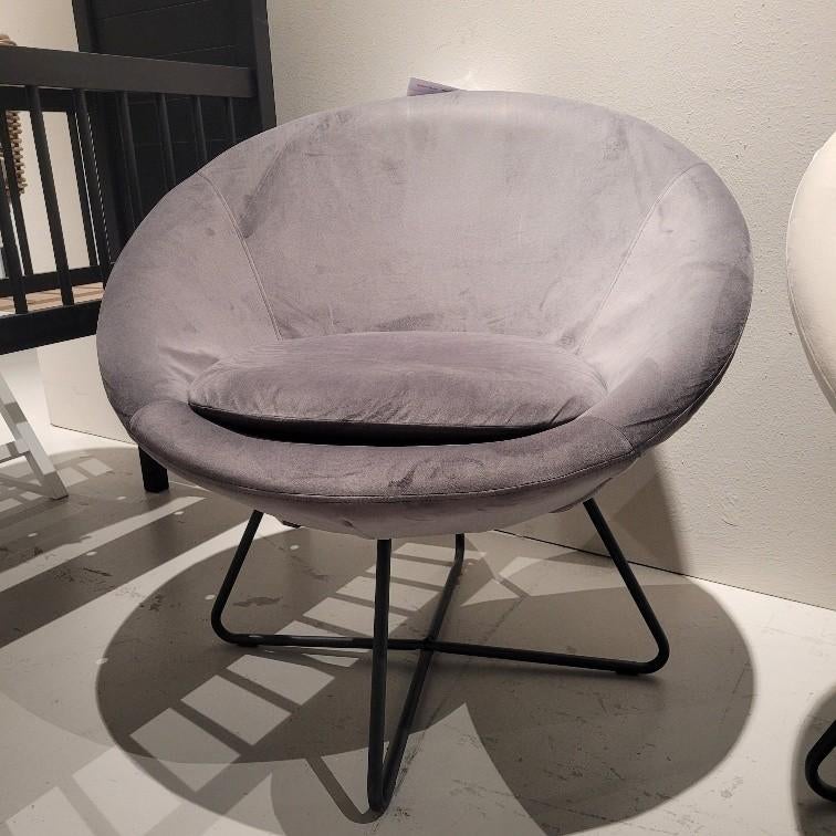 Europe Baby Bo Lounge Chair - Dark Grey, Huis en Inrichting, Stoelen, Ophalen, Zo goed als nieuw, Stof, Eén