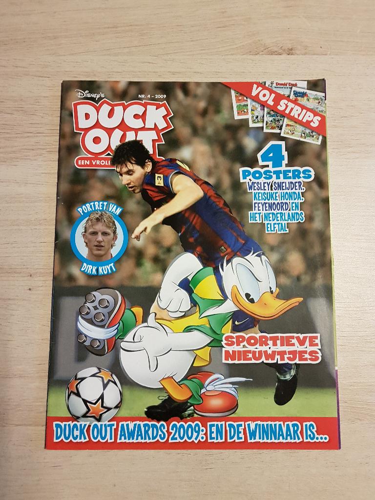 Duckout stripcomic uit 2009 met 4 posters, Ophalen of Verzenden