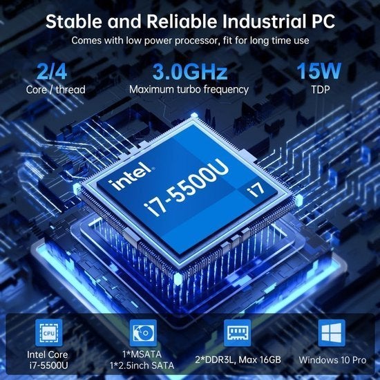 Industriële Mini-PC – Fanless Mini Computer, Corvance B.V., Verzenden, Nieuw, Corvancebol@gmail.com