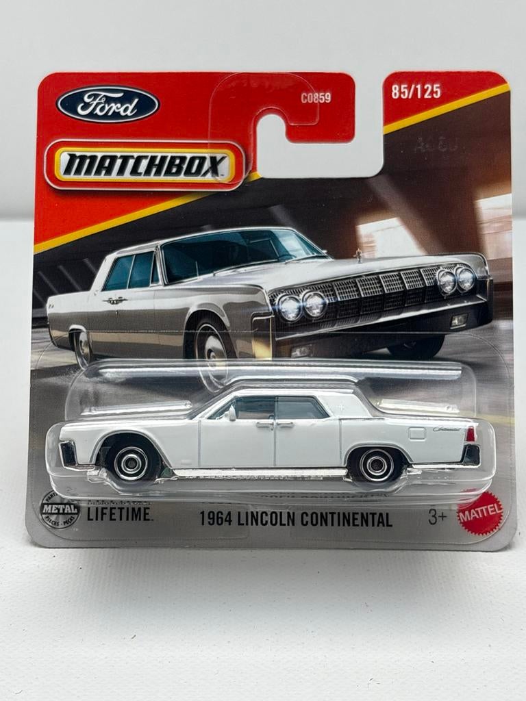 Matchbox 1964 Lincoln Continental - Nieuw in verpakking, Auto, Nieuw, Ophalen of Verzenden, Mattel