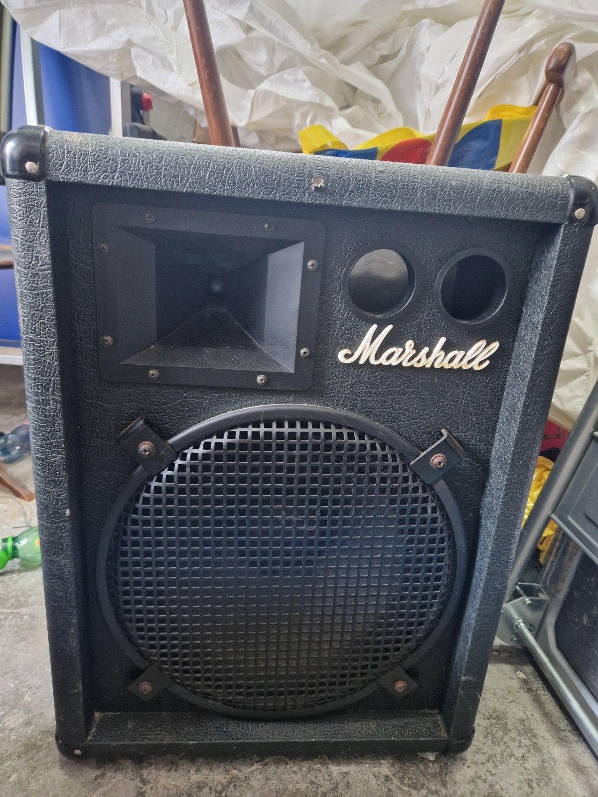 Marshall Model 8015 Versterker uit de jaren '80, Ophalen, Gebruikt, 100 watt of meer