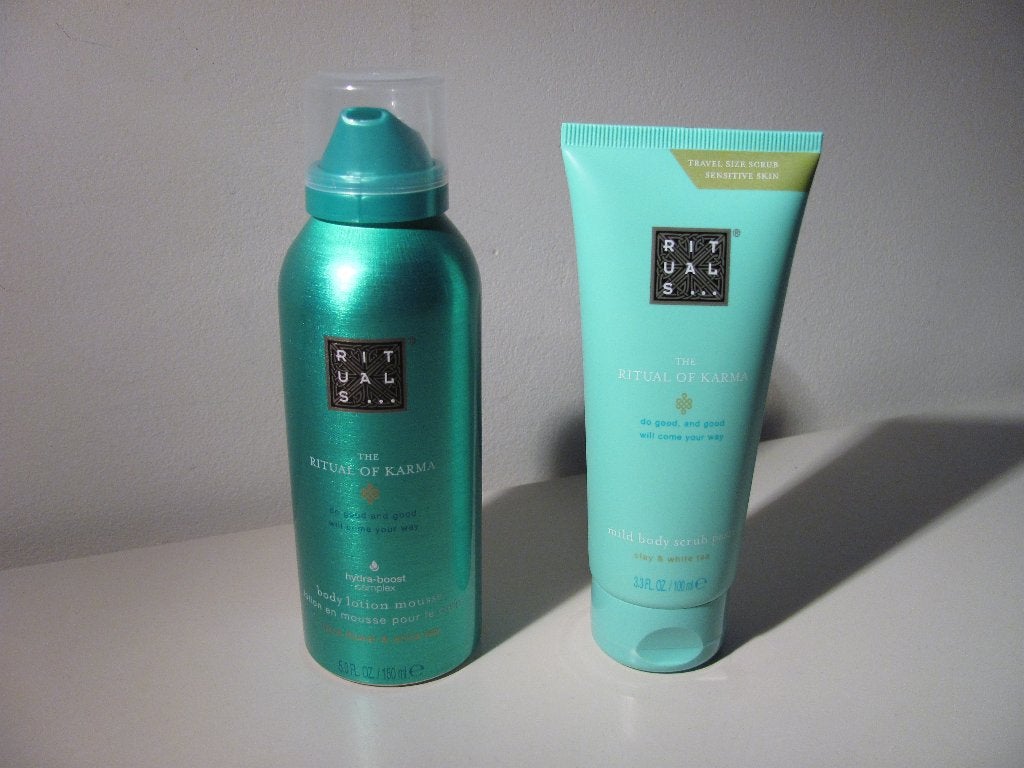Rituals : Ritual of Karma body lotion mousse & body scrub, Ophalen of Verzenden, Nieuw, Bodylotion, Crème of Olie