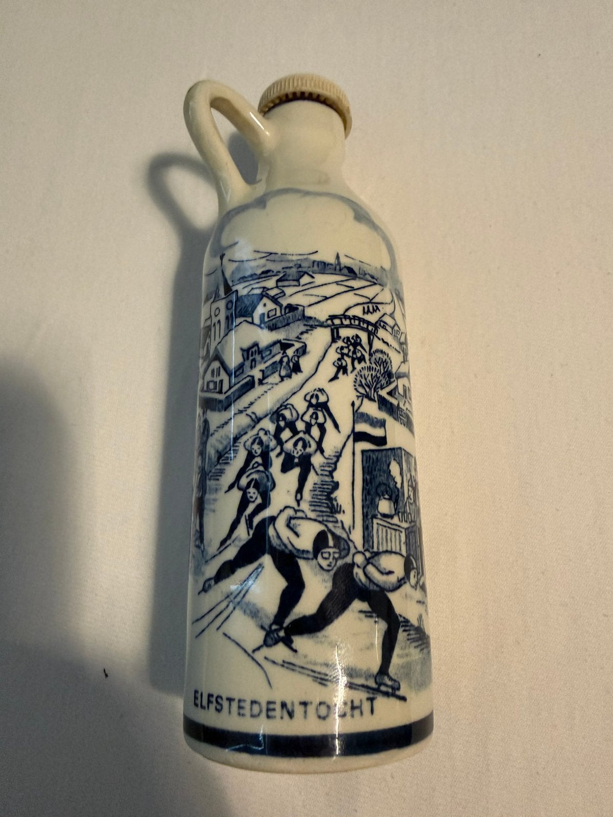 Delfts blauw jaren 80 elfstedentocht  Batavus Heerenveen, Antiek en Kunst, Ophalen of Verzenden