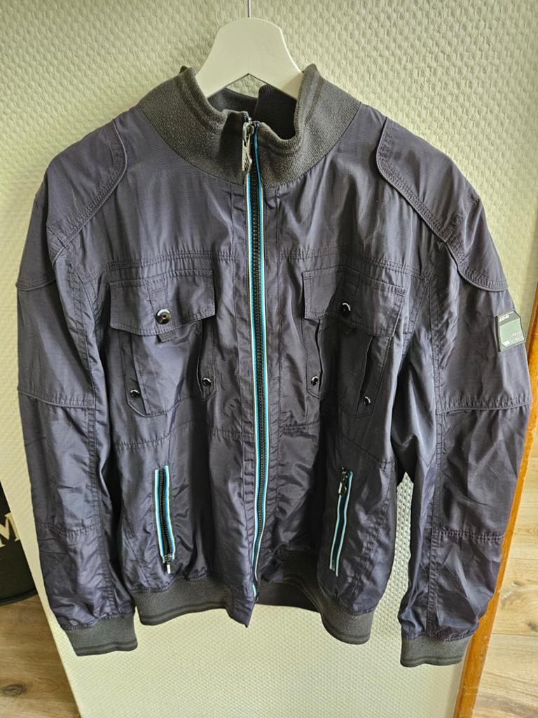 Heren jack Angelo C&A XL blauw antraciet groen zgan, Blauw, Maat 56/58 (XL), Ophalen of Verzenden, Zo goed als nieuw