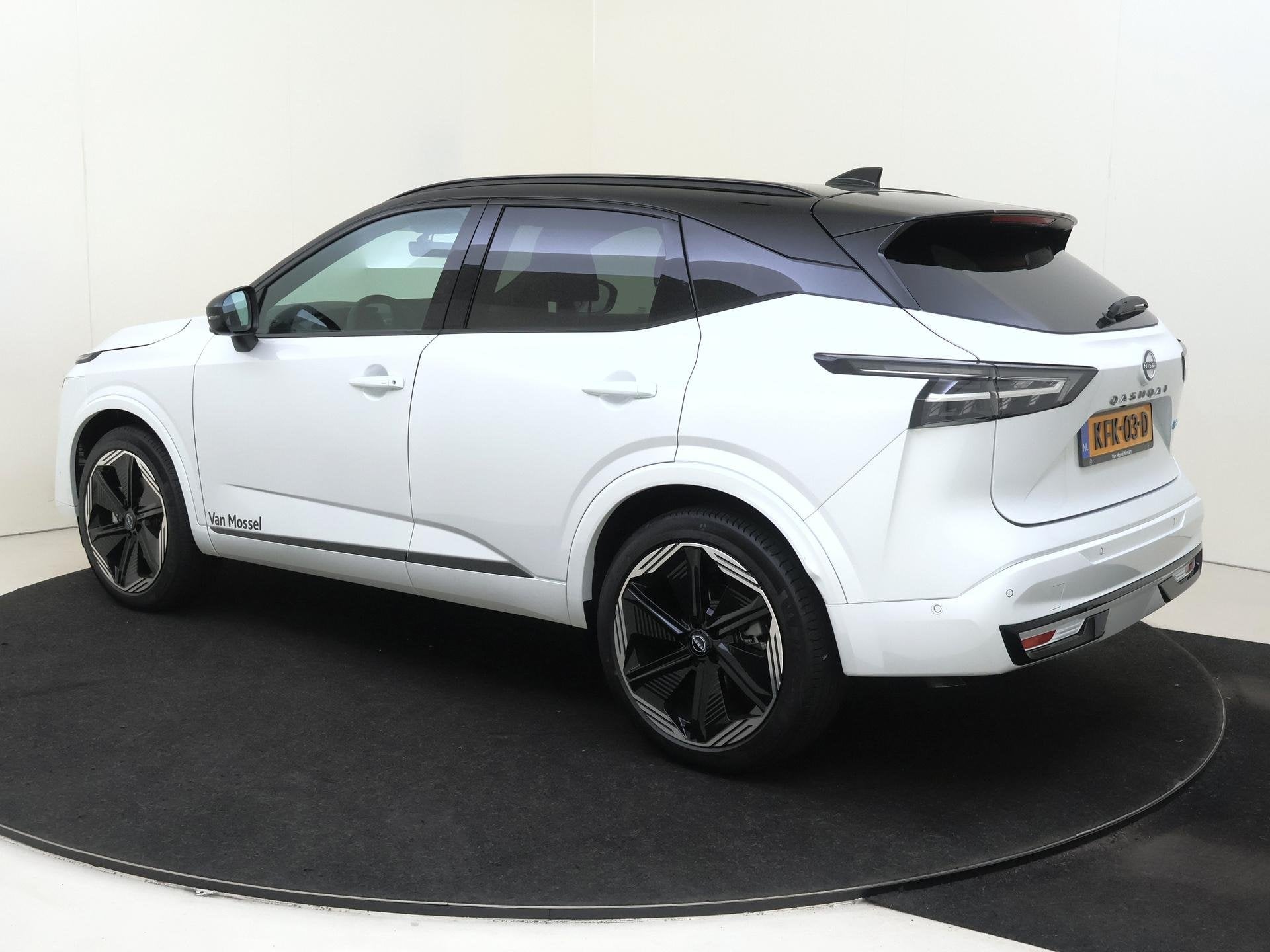 Nissan Qashqai 1.5 e-Power N-Design | Panoramisch glazen dak, Auto's, Nissan, 1498 cc, 2 kWh, Wit, Origineel Nederlands