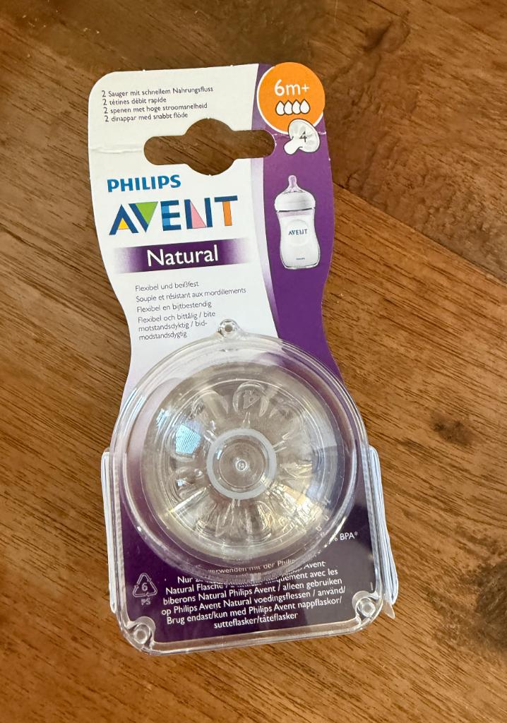 Philips Avent Natural spenen 6m+ – nieuw in verpakking, Ophalen, Nieuw, Overige typen