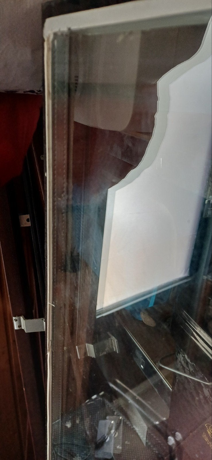Dubbel glasraam - Gebruikt 82x152, Gevelraam of Ruit, Gebruikt, 80 tot 120 cm, Dubbelglas