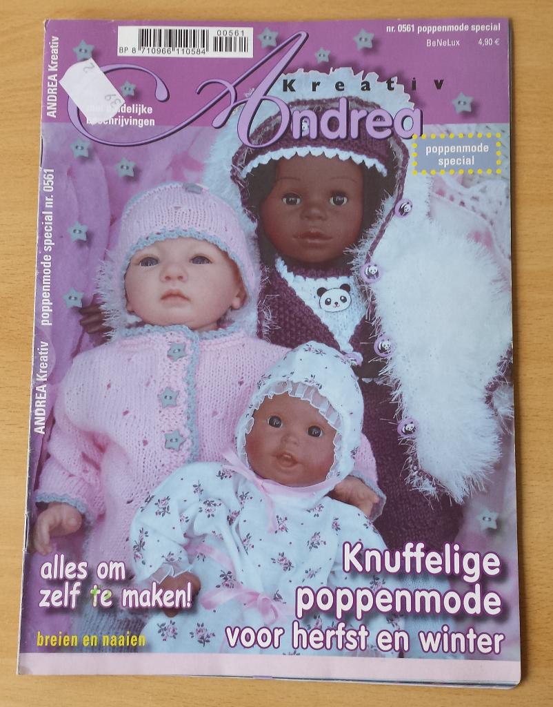 Andrea Kreativ - Herfst en Winter - nr.561 -breien en naaien, Overige merken, Kind, Ophalen of Verzenden, Andrea Kreativ