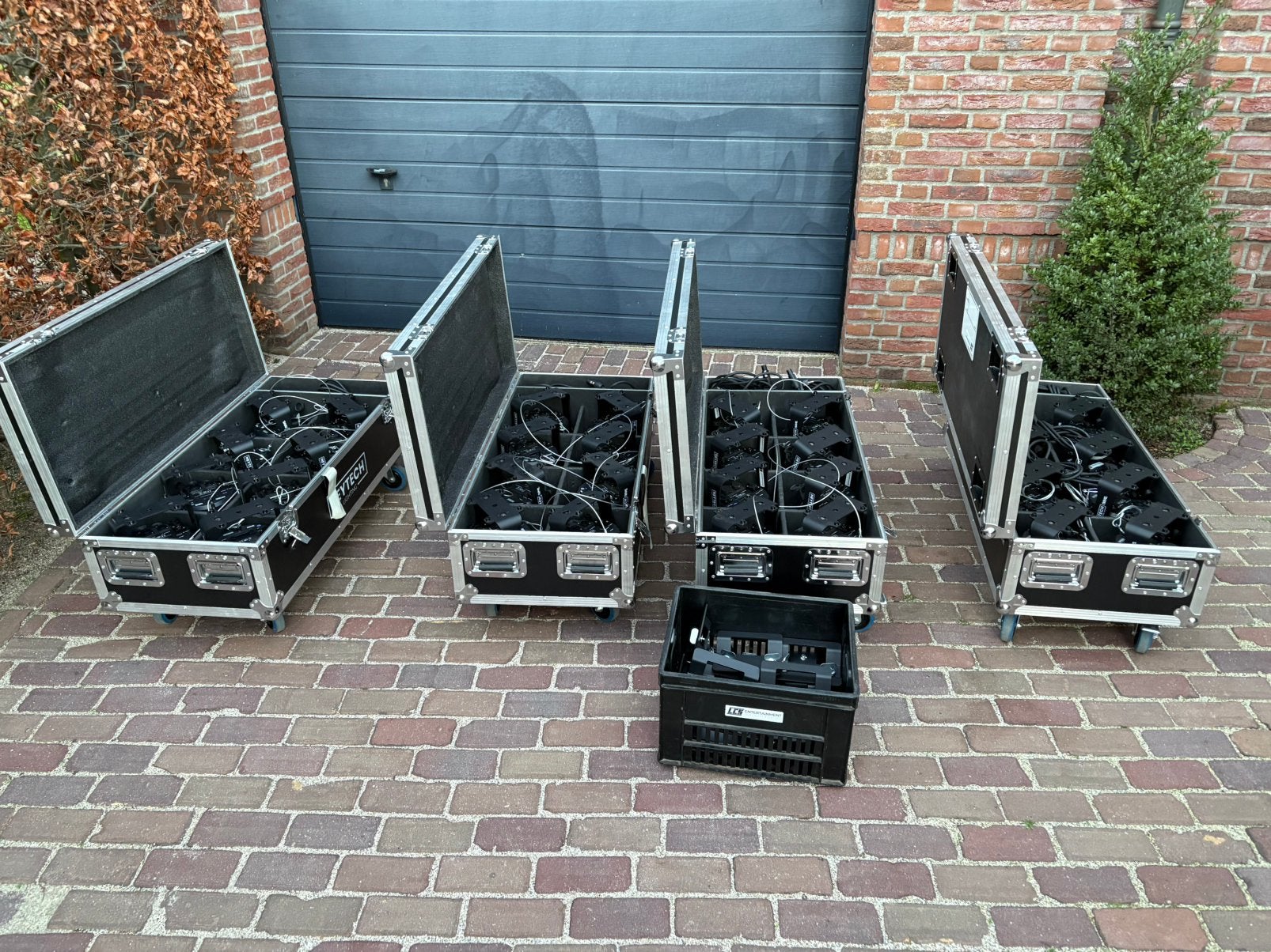 LED parren ip65 nieuw met flightcase Heytech Delta, Muziek en Instrumenten, Licht en Laser, Ophalen, Nieuw, Licht