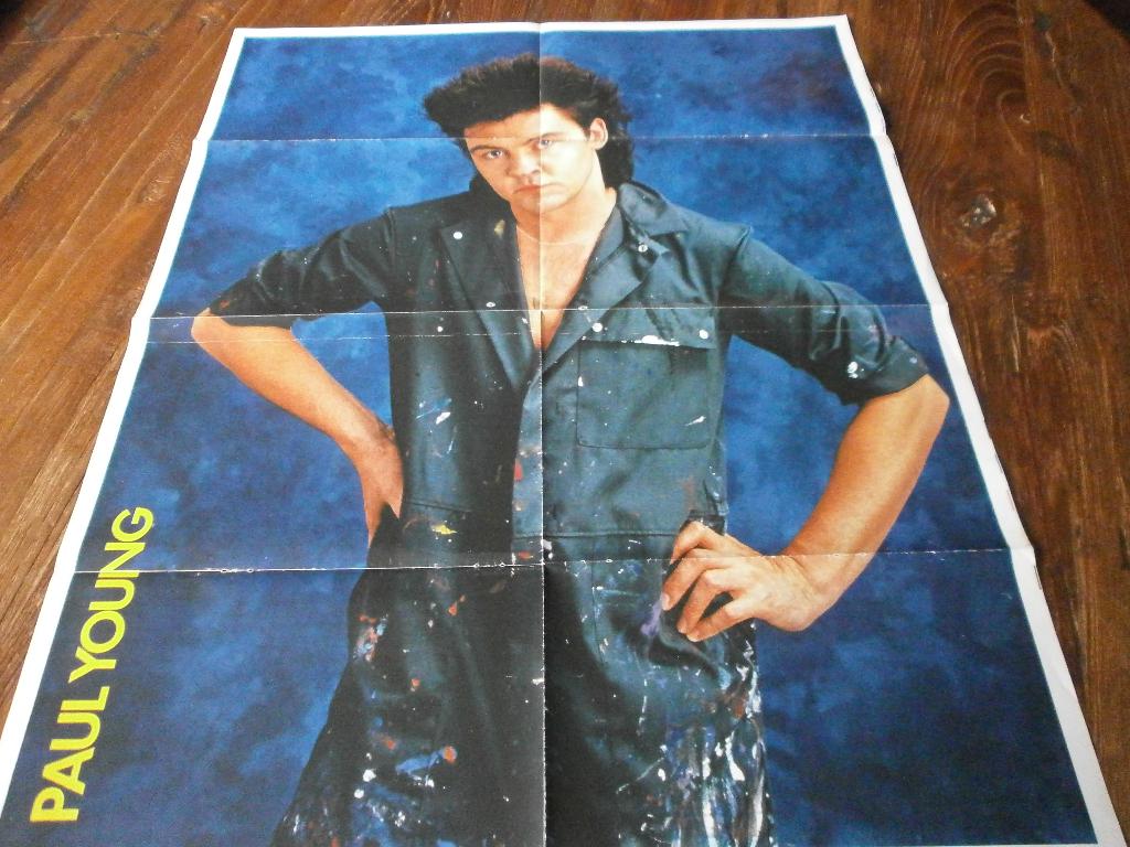 leuke xl poster jr 80  Paul Young   / Kim Wilde, Verzenden, Zo goed als nieuw, A1 t/m A3, Muziek
