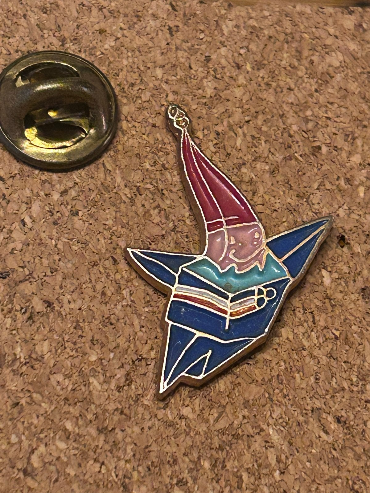 Vintage Elfje olimpische spelen Pin - Figuurtje, Ophalen of Verzenden, Gebruikt, Figuurtje, Speldje of Pin