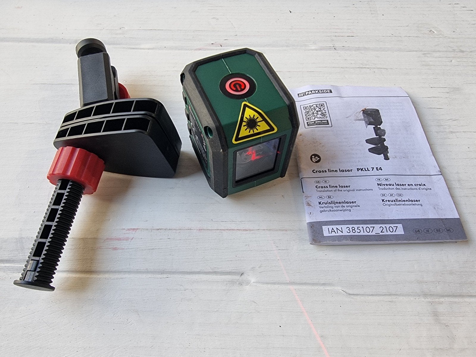 Parkside PKLL 7 E4 Kruislijnlaser – Ongebruikt en Compleet, Doe-het-zelf en Verbouw, Ophalen of Verzenden, Nieuw