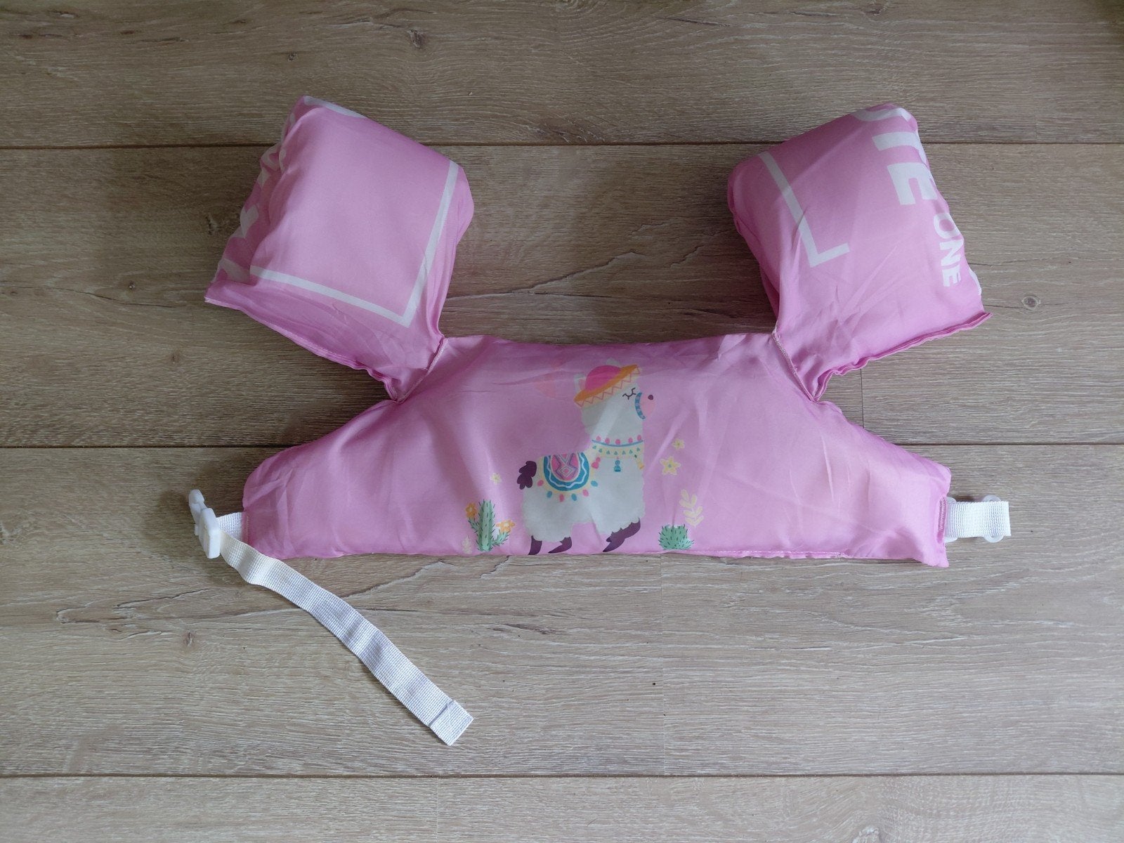 Roze Puddle Jumper met Lama 2 tot 6 jaar, Ophalen of Verzenden, Zo goed als nieuw