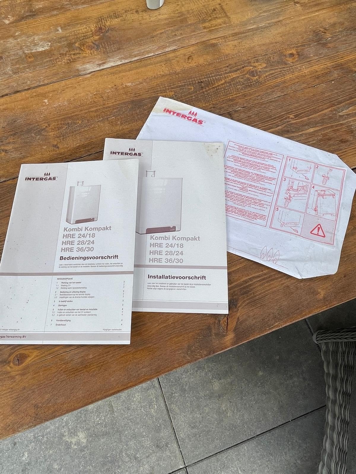 Intergas HR CV ketel, Ophalen, 30 tot 80 cm, Gebruikt, Cv-ketel of Combi-ketel